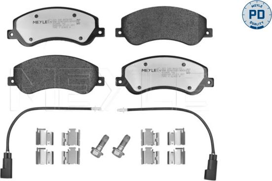 Meyle 025 244 8419/PD - Kit pastiglie freno, Freno a disco autozon.pro