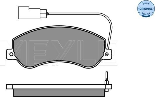 Meyle 025 244 8419/W - Kit pastiglie freno, Freno a disco autozon.pro