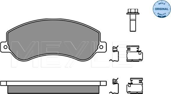 Meyle 025 244 8419/W - Kit pastiglie freno, Freno a disco autozon.pro