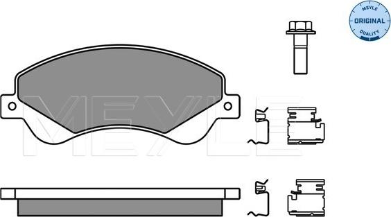 Meyle 025 244 8518/W - Kit pastiglie freno, Freno a disco autozon.pro