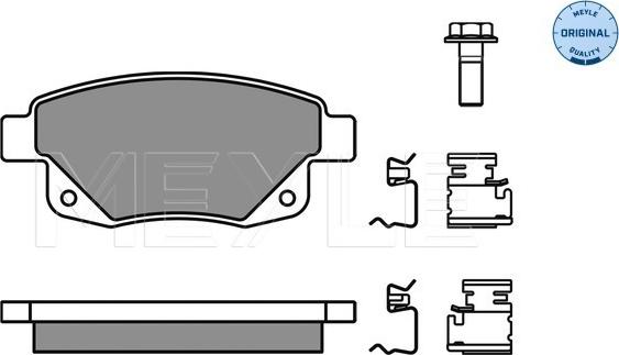 Meyle 025 244 8617/W - Kit pastiglie freno, Freno a disco autozon.pro