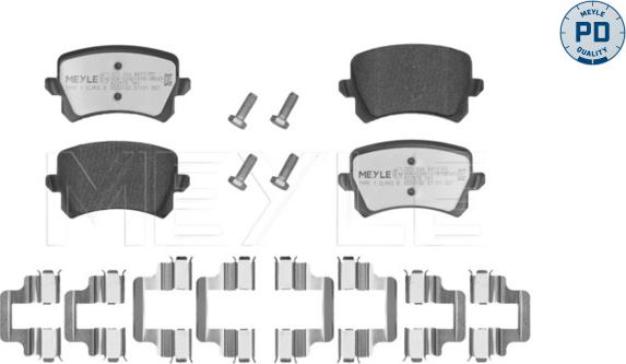 Meyle 025 244 8317/PD - Kit pastiglie freno, Freno a disco autozon.pro