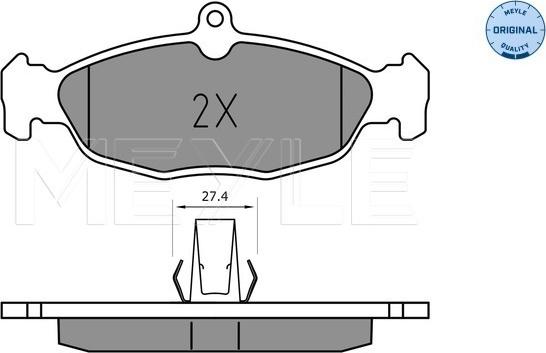 Meyle 025 244 8717 - Kit pastiglie freno, Freno a disco autozon.pro