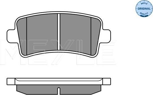 Meyle 025 244 2116/W - Kit pastiglie freno, Freno a disco autozon.pro