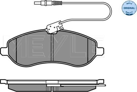 Meyle 025 245 9518/W - Kit pastiglie freno, Freno a disco autozon.pro