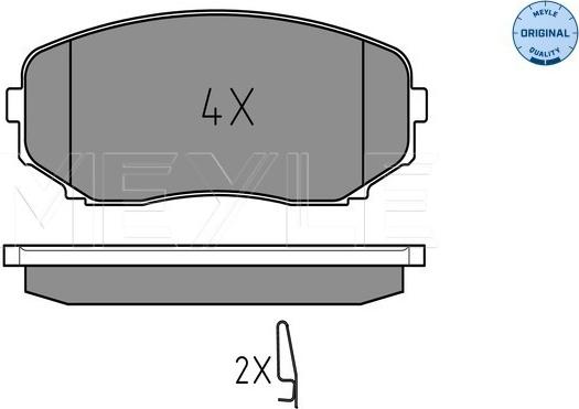 Meyle 025 245 4417/W - Kit pastiglie freno, Freno a disco autozon.pro