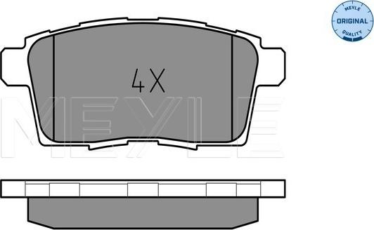 Meyle 025 245 4517 - Kit pastiglie freno, Freno a disco autozon.pro