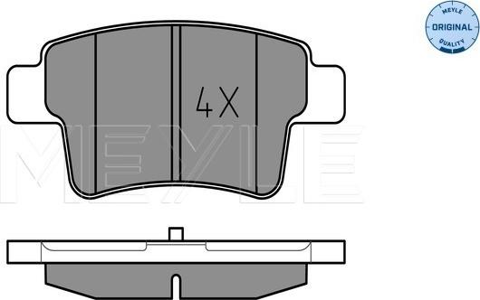 Meyle 025 245 4016 - Kit pastiglie freno, Freno a disco autozon.pro