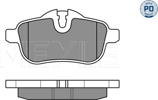 Meyle 025 245 5918/PD - Kit pastiglie freno, Freno a disco autozon.pro