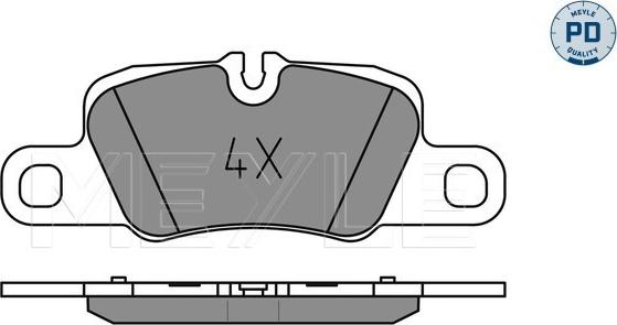 Meyle 025 245 5416/PD - Kit pastiglie freno, Freno a disco autozon.pro