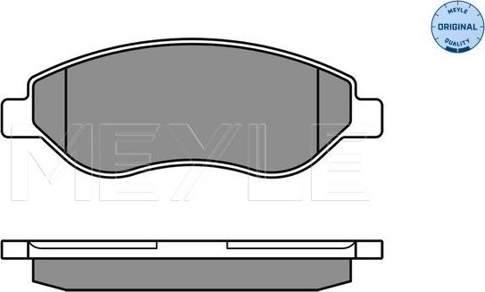 Meyle 025 245 5019/W - Kit pastiglie freno, Freno a disco autozon.pro