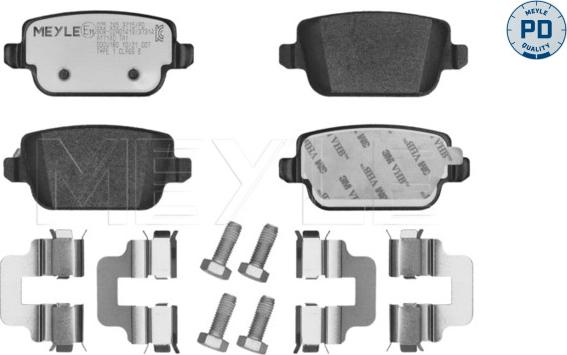 Meyle 025 245 3715/PD - Kit pastiglie freno, Freno a disco autozon.pro