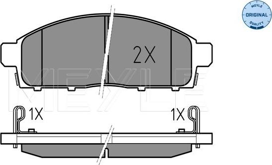 Meyle 025 245 2916/W - Kit pastiglie freno, Freno a disco autozon.pro