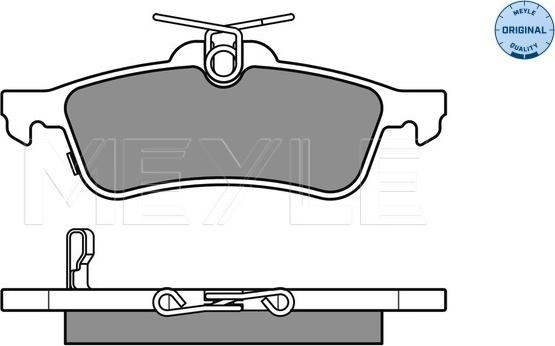 Meyle 025 245 7415/W - Kit pastiglie freno, Freno a disco autozon.pro