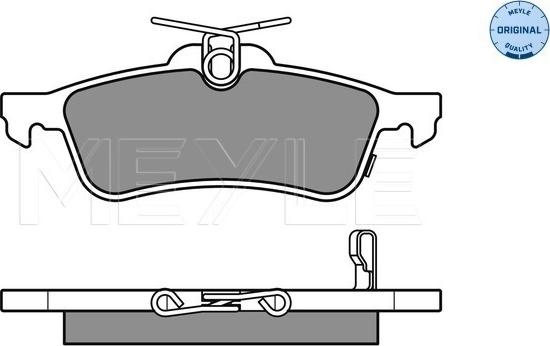 Meyle 025 245 7415/W - Kit pastiglie freno, Freno a disco autozon.pro