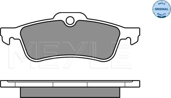 Meyle 025 245 7415/W - Kit pastiglie freno, Freno a disco autozon.pro