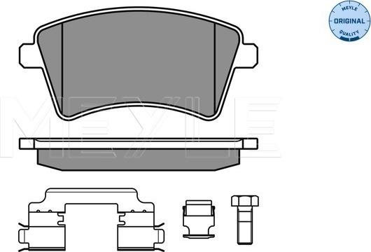 Meyle 025 246 9317 - Kit pastiglie freno, Freno a disco autozon.pro