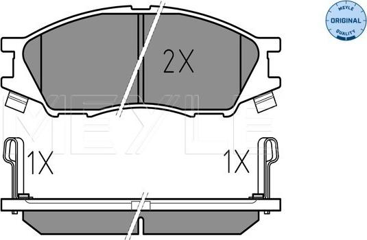 Meyle 025 246 4815/W - Kit pastiglie freno, Freno a disco autozon.pro