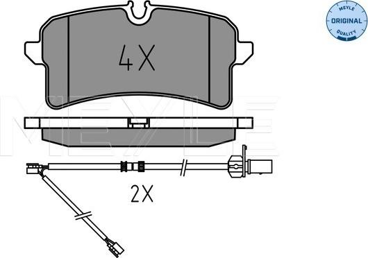 Meyle 025 246 4317 - Kit pastiglie freno, Freno a disco autozon.pro