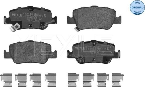 Meyle 025 246 6415/W - Kit pastiglie freno, Freno a disco autozon.pro