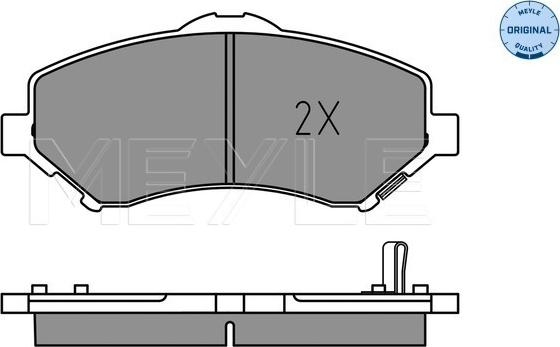 Meyle 025 246 0417 - Kit pastiglie freno, Freno a disco autozon.pro