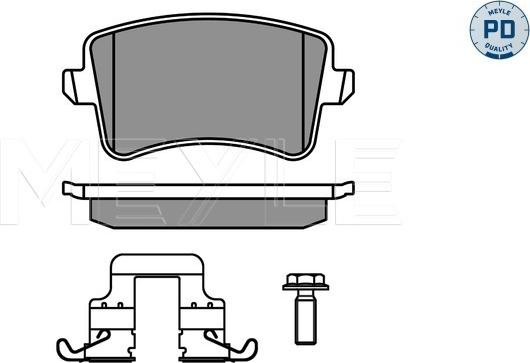 Meyle 025 246 0617-1/PD - Kit pastiglie freno, Freno a disco autozon.pro