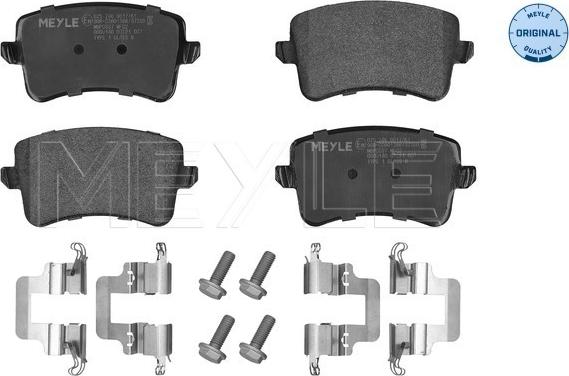 Meyle 025 246 0617/K1 - Kit pastiglie freno, Freno a disco autozon.pro