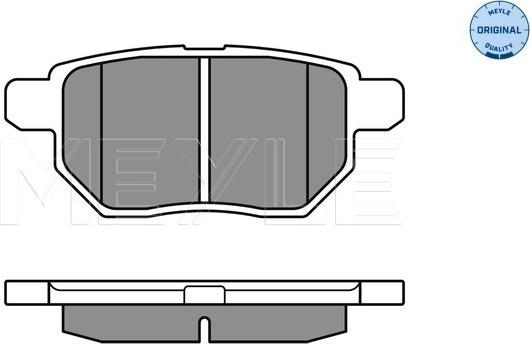 Meyle 025 246 1015/W - Kit pastiglie freno, Freno a disco autozon.pro