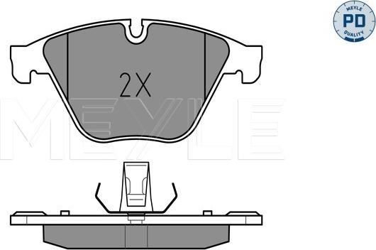 Meyle 025 246 8820/PD - Kit pastiglie freno, Freno a disco autozon.pro