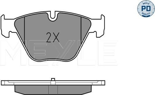 Meyle 025 246 8820/PD - Kit pastiglie freno, Freno a disco autozon.pro