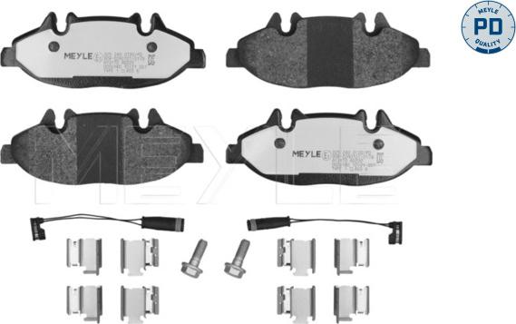 Meyle 025 240 0720/PD - Kit pastiglie freno, Freno a disco autozon.pro