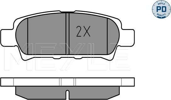 Meyle 025 240 1416/PD - Kit pastiglie freno, Freno a disco autozon.pro