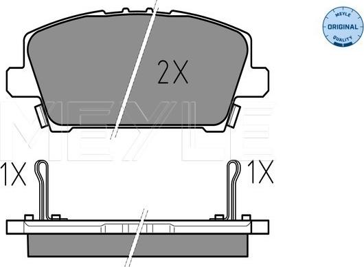 Meyle 025 240 8717/W - Kit pastiglie freno, Freno a disco autozon.pro