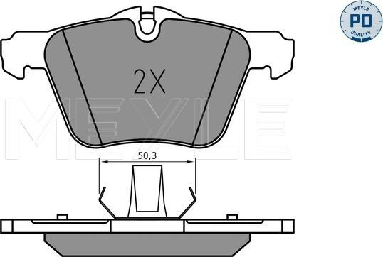 Meyle 025 240 7920/PD - Kit pastiglie freno, Freno a disco autozon.pro