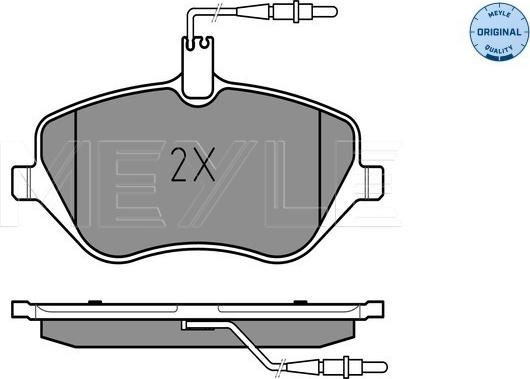 Meyle 025 241 3317/W - Kit pastiglie freno, Freno a disco autozon.pro