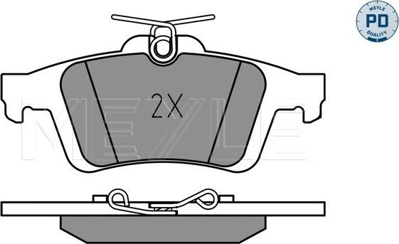 Meyle 025 241 3717/PD - Kit pastiglie freno, Freno a disco autozon.pro