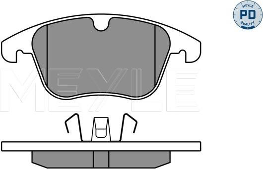 Meyle 025 241 2319/PD - Kit pastiglie freno, Freno a disco autozon.pro