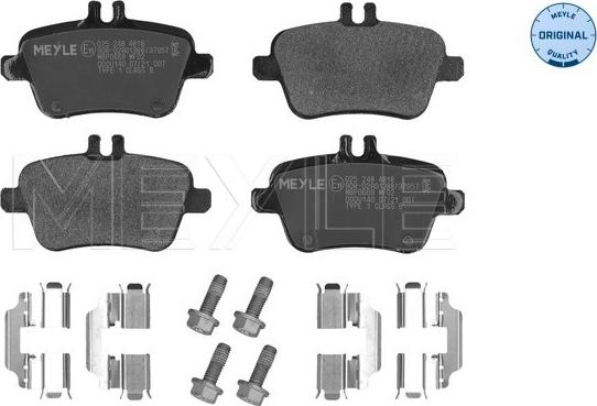 Meyle 025 248 4818 - Kit pastiglie freno, Freno a disco autozon.pro