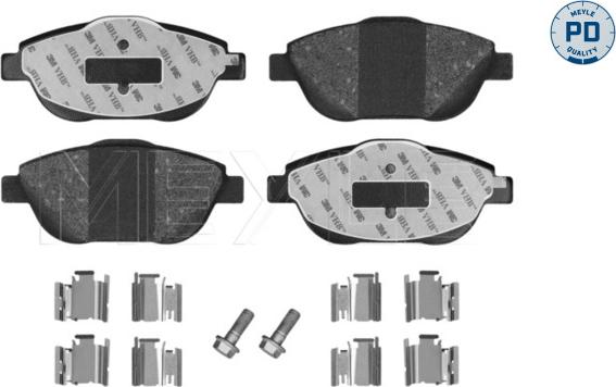 Meyle 025 248 8318/PD - Kit pastiglie freno, Freno a disco autozon.pro