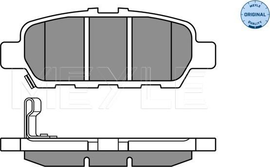 Meyle 025 248 7113/W - Kit pastiglie freno, Freno a disco autozon.pro