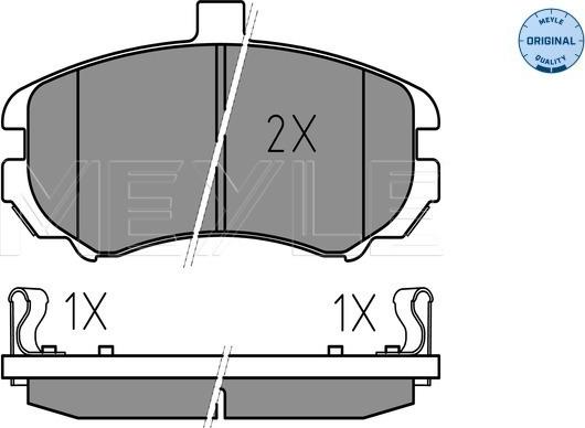 Meyle 025 243 6917/W - Kit pastiglie freno, Freno a disco autozon.pro