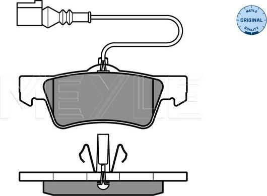 Meyle 025 243 6719/W - Kit pastiglie freno, Freno a disco autozon.pro