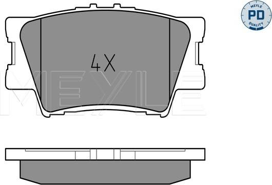 Meyle 025 243 3815/PD - Kit pastiglie freno, Freno a disco autozon.pro