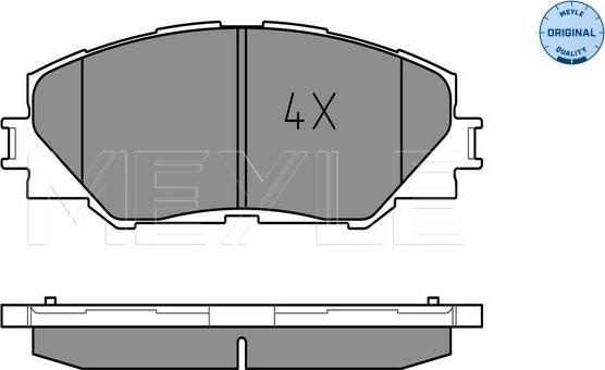 Meyle 025 243 3717 - Kit pastiglie freno, Freno a disco autozon.pro