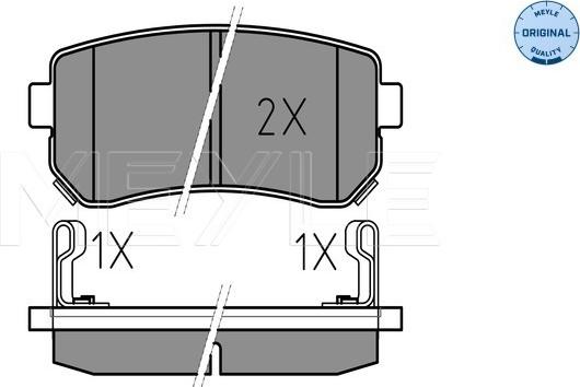 Meyle 025 243 2015/W - Kit pastiglie freno, Freno a disco autozon.pro