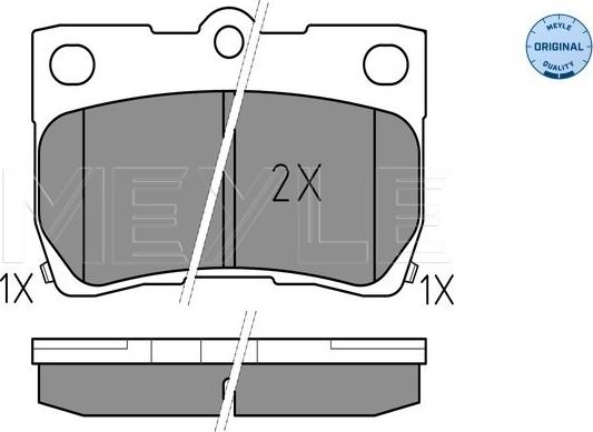 Meyle 025 243 2315/W - Kit pastiglie freno, Freno a disco autozon.pro