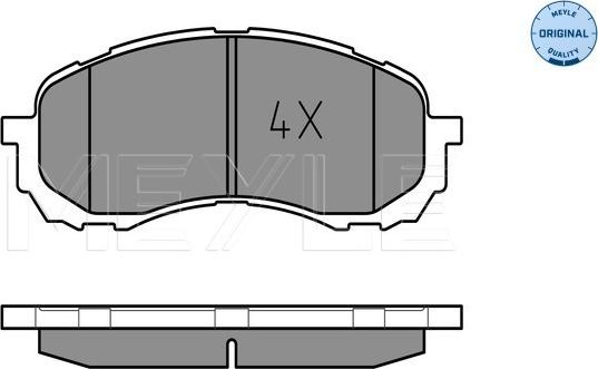 Meyle 025 243 7217/W - Kit pastiglie freno, Freno a disco autozon.pro