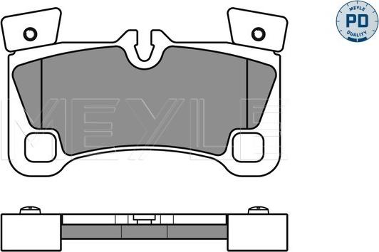 Meyle 025 242 9616/PD - Kit pastiglie freno, Freno a disco autozon.pro