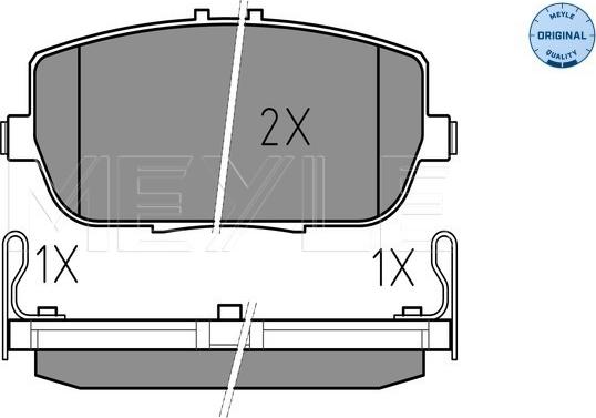 Meyle 025 242 9813/W - Kit pastiglie freno, Freno a disco autozon.pro