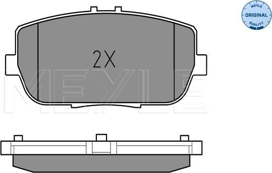 Meyle 025 242 9813/W - Kit pastiglie freno, Freno a disco autozon.pro